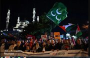 Çalakiya meşê ya "Filistîna Azad" li navenda Enqereyê