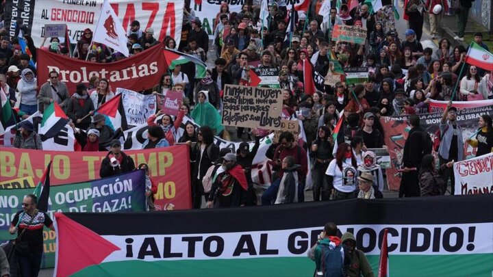 Informe fotográfico | Manifestantes en Colombia protestan contra los lazos con Israel
