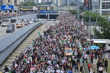 Malaysians rally in Kuala Lumpur to mark third anniversary of Gaza war