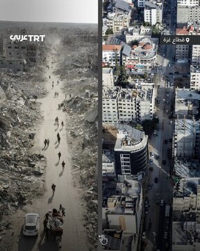 Photos: Gaza before and after war