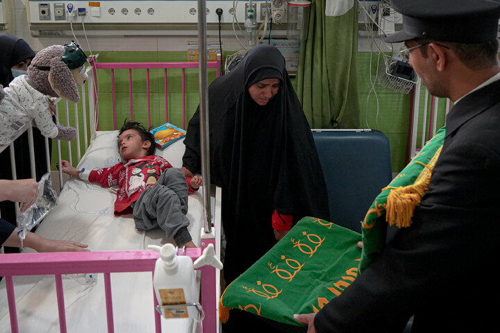 Photos: Presence of servants of Razavi Holy Shrine at Akbar Hospital in Mashhad