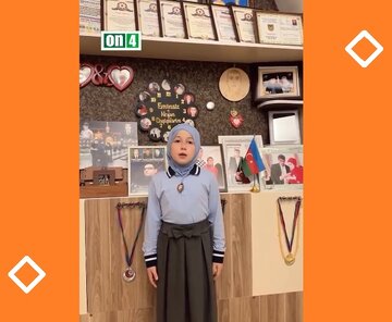 Video \ Şəhid Eminin 9 yaşlı qızı əliyevlər sülalə rejimin qanunsuz Hicab qadağasına etiraz edir