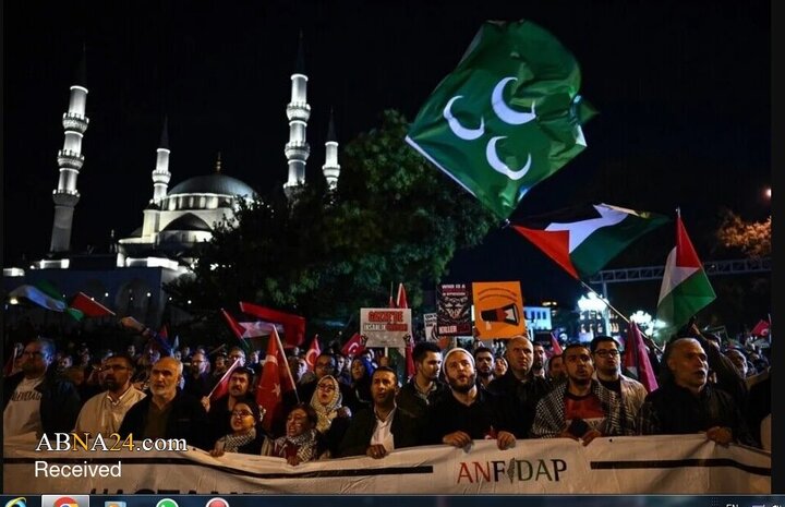 تقرير مصور/ مسيرة جماهيرية تنادي "فلسطين حرة" في العاصمة التركية