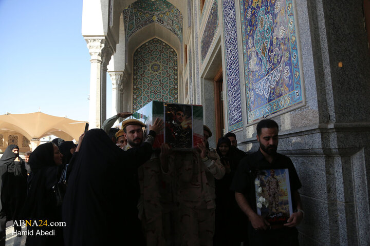 تشییع پیکر مطهر شهید مدافع امنیت «عباس آقایی» - قم