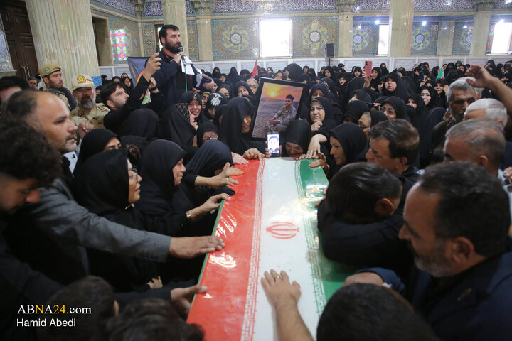 تشییع پیکر مطهر شهید مدافع امنیت «عباس آقایی» - قم