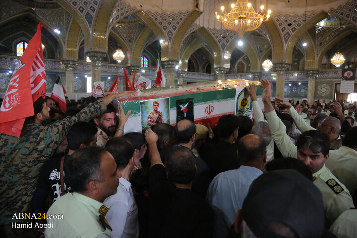 تشییع پیکر مطهر شهید مدافع امنیت «عباس آقایی» - قم