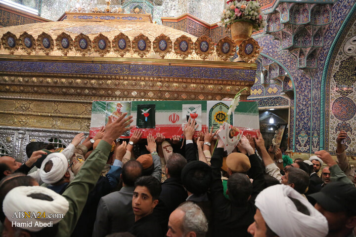 تشییع پیکر مطهر شهید مدافع امنیت «عباس آقایی» - قم