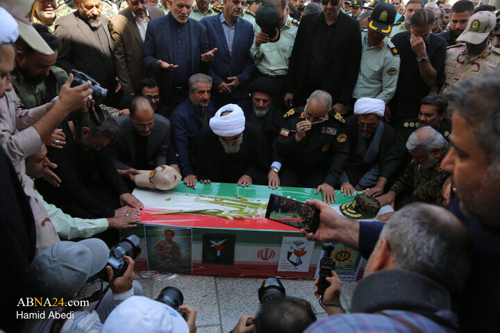 تشییع پیکر مطهر شهید مدافع امنیت «عباس آقایی» - قم