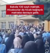 Bakı bu gün 130 nömrəli məktəbin qarşısı / Video