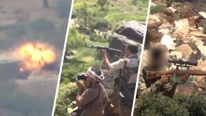 Sanaa forces release footage of taking control of new areas in Taiz