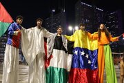 Informe fotográfico | Caracas y La Guaira se unen en solidaridad con Palestina con cometas, arte y cultura en el Día de Acción Global