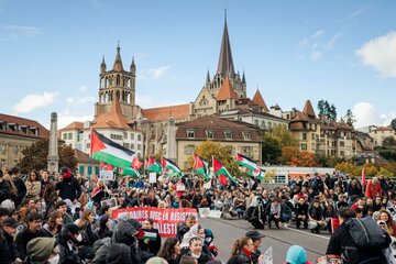 Thousands protest across Switzerland, demanding sanctions against Israel