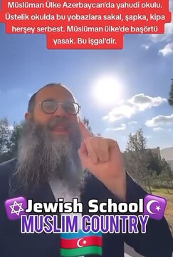 Video sənəd / Hicabı qadağan edən cuhudlar Azərbaycanda kepa ilə dərsə gedir