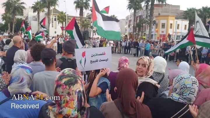 تظاهرات گسترده در بیش از ۳۰ شهر مراکش علیه عادی‌سازی روابط با رژیم صهیونیستی