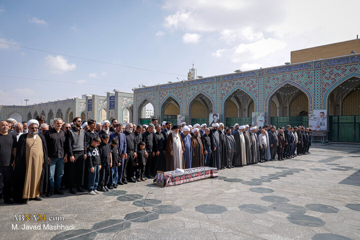 تشییع پیکر امام جمعه سابق بیرجند در حرم مطهر رضوی