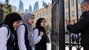 Li Bakûyê nîqaşa li ser serpoşê li deriyên dibistanan: Mafê perwerdehiyê û azadiya baweriyê li hember hev dimînin