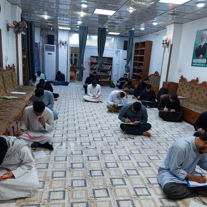 تقرير مصور/ مدرسة النجف الأشرف تُقيِّم التقدم الدراسي لطلاب العلوم الدينية من خلال الامتحانات