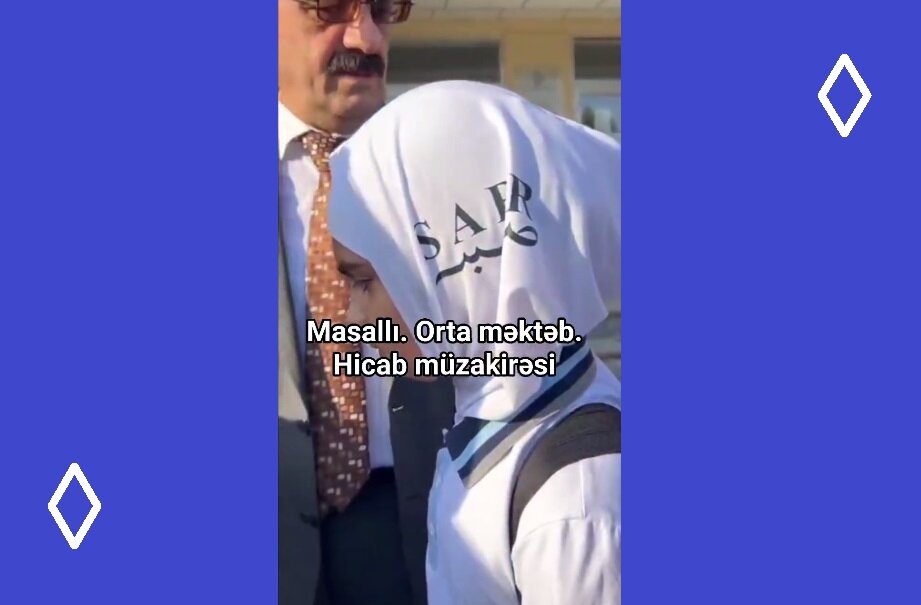 Видео \ Масаллы Рајон Орта Мәктәбиндә директор Һиҹаблы шаҝирдләри синифә бурахмыр