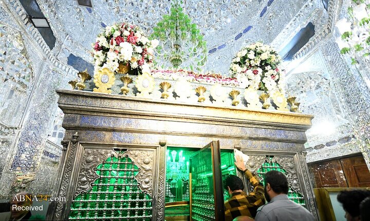 گزارش تصویری/ غبارروبی مضجع حضرت عبدالعظیم(ع)