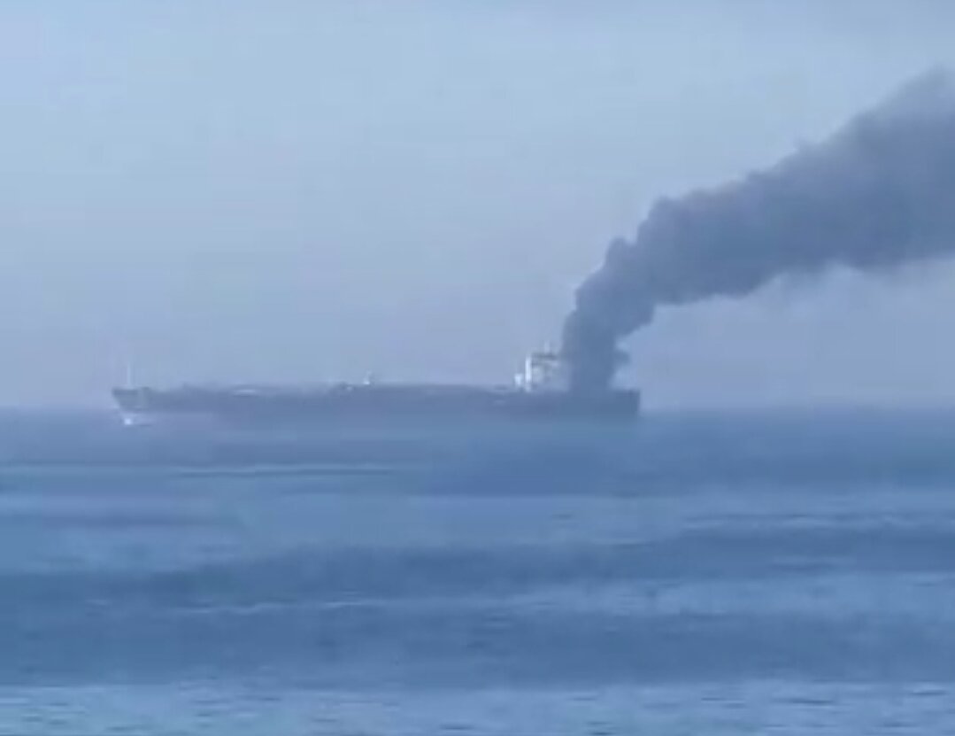 Video| Pagsunog ng isa pang lumalabag na tanker