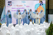ইমাম রেযা (আ.)-এর পবিত্র মাজারে ৪৮০ জন বালিকার জন্য 'জাশন-এ তাকলিফ' (ইবাদতের শুরু উদযাপন)
