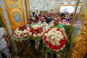 Photos: Imam Ali Shrine adorned with flowers for Lady Zainab’s birth anniversary