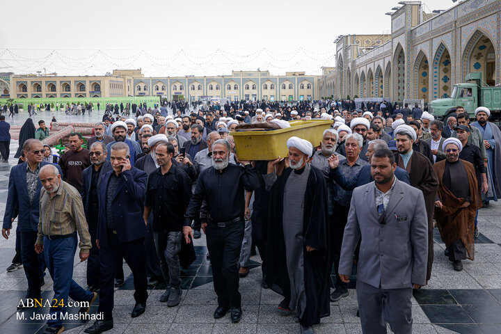 Photos: Funeral procession of the former Friday prayer leader of Birjand held at Razavi Holy Shrine