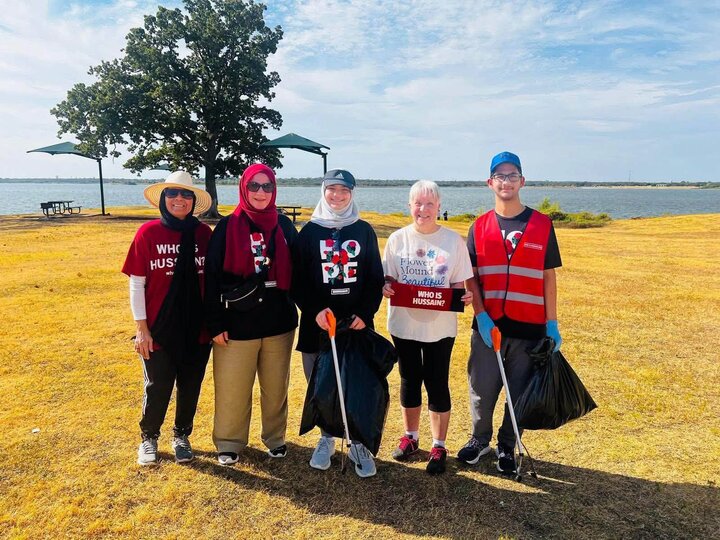 Photos: 100 "Who is Hussain" volunteers clean parks and lakesides across Dallas–Fort Worth