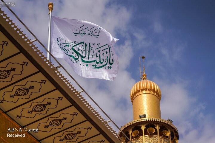 گل‌آرایی حرم مطهر امام علی(ع) در آستانه میلاد حضرت زینب(س)
