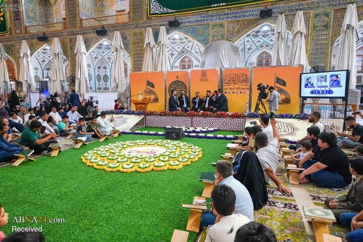 Foto / Hz. Zeynep’in (s.a) Doğum Günü Arefesinde İmam Ali’nin (a.s) Kutsal Türbesinin Çiçeklerle Süslenmesi