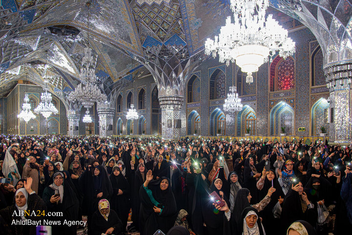 Foto / Hz. Zeynep’in (s.a.) Doğum Gecesinde İmam Rıza’nın (a.s) Kutsal Türbesindeki Atmosfer