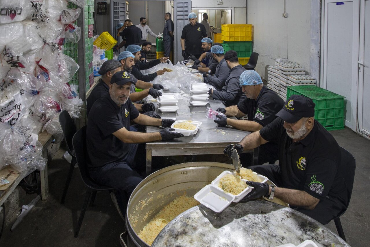 On Friday.. 15,000 meals are provided by the hospitality department for the visitors of Aba al-Fadl al-Abbas