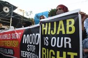 Protesters rally in London against Azerbaijan’s hijab ban in schools