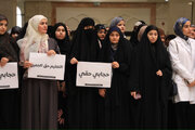 تقرير مصور/ جامعة الزهراء بكربلاء تنظم وقفة تضامنية مع طالبات أذربيجان رفضا لمنع الحجاب