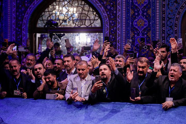 Photos: Iraqi Mawkib owners visit Imam Reza Holy Shrine