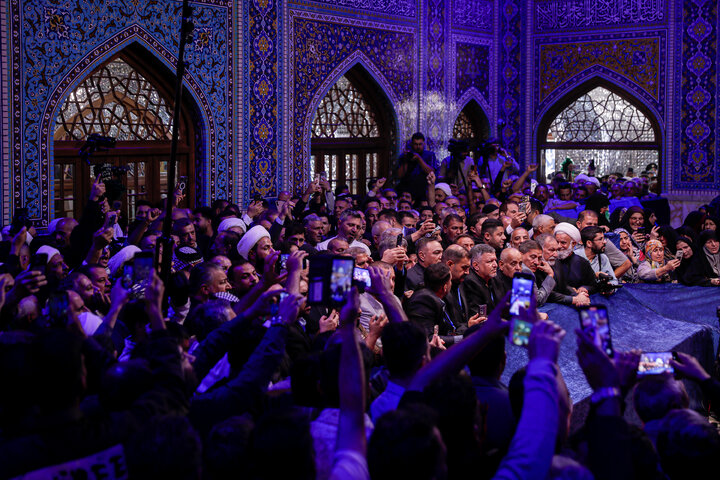 Photos: Iraqi Mawkib owners visit Imam Reza Holy Shrine