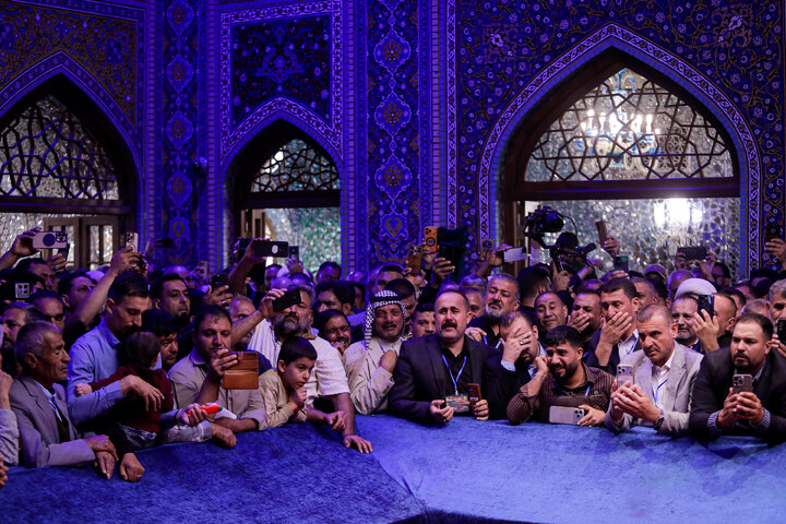 Photos: Iraqi Mawkib owners visit Imam Reza Holy Shrine