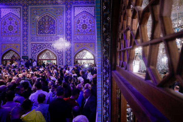 Photos: Iraqi Mawkib owners visit Imam Reza Holy Shrine