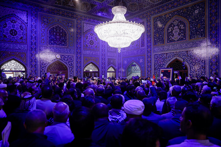 Photos: Iraqi Mawkib owners visit Imam Reza Holy Shrine