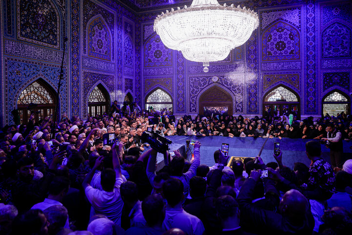 Photos: Iraqi Mawkib owners visit Imam Reza Holy Shrine