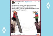 Карикатура \ Сионист әлијевләр сүлалә режиминин троллары иш башында – Әлијевләрин анти-Түркијә кампанијасы