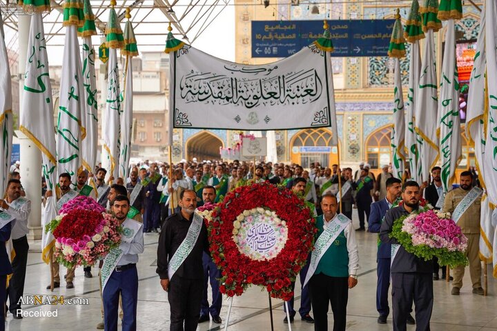 تقرير مصور/ مراسم خاصة في حرم أمير المؤمنين (ع) بمناسبة ولادة السيدة "زينب" (ع)
