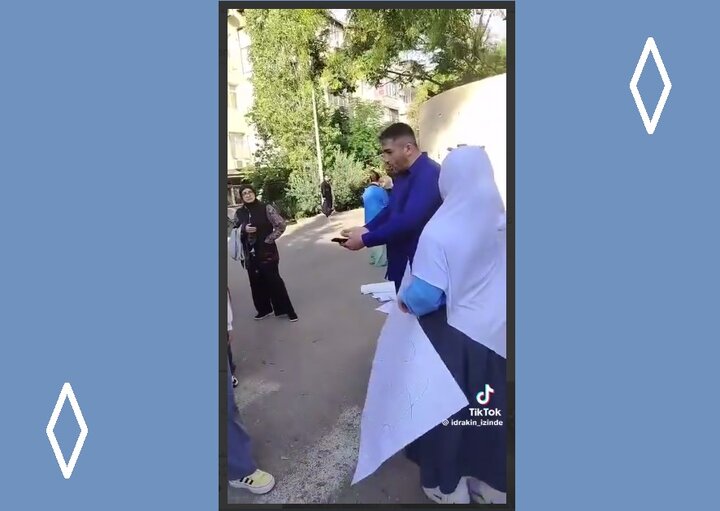 Video \ Qanunsuz Hicab qadağası ilə bağlı məktəb direktorundan rəsmi sənəd tələb edən valideynlər