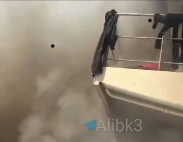 Video| Ang sandali ng pag-target sa isang barko