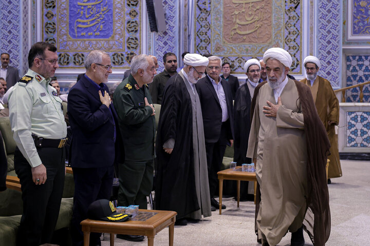 Photos: Ceremony honoring Hussaini Mawkibs at Razavi Holy Shrine