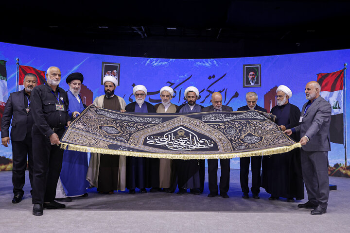 Photos: Ceremony honoring Hussaini Mawkibs at Razavi Holy Shrine