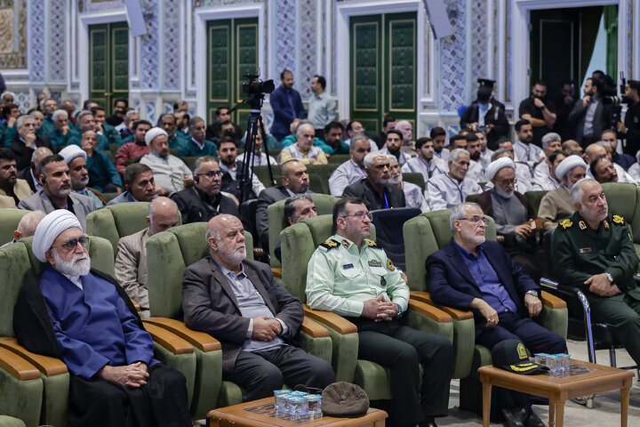 Photos: Ceremony honoring Hussaini Mawkibs at Razavi Holy Shrine