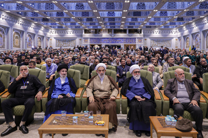 Photos: Ceremony honoring Hussaini Mawkibs at Razavi Holy Shrine