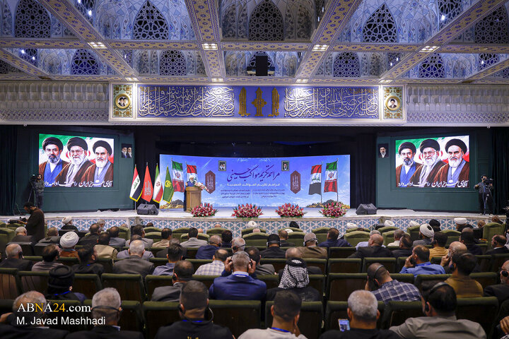 مراسم تکریم مواکب حسینی در حرم مطهر رضوی