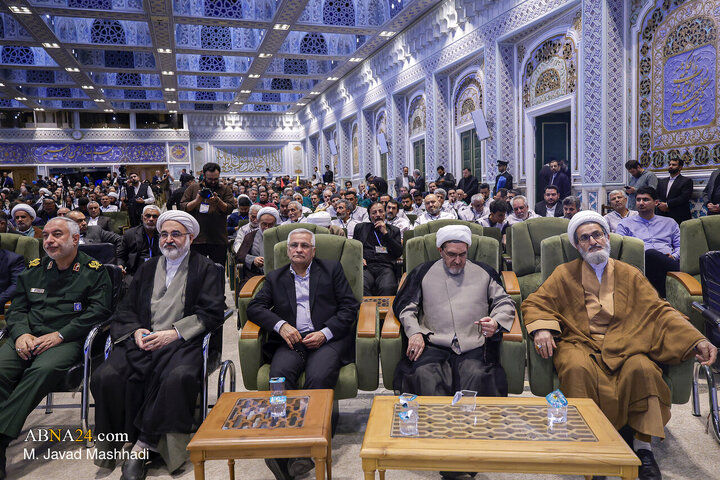 مراسم تکریم مواکب حسینی در حرم مطهر رضوی